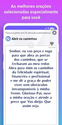 Orações e Preces Poderosas android App screenshot 2