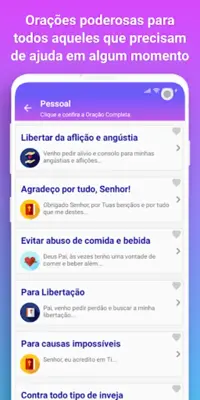 Orações e Preces Poderosas android App screenshot 3